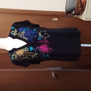 Chico's Travelers Embroidered top